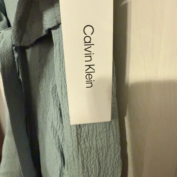 Calvin Klein woman’s size 2 romper light green stretch lightweight- NWT - Picture 5 of 6